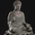 Buddha Sculpture In Golden Brown Colour - photo