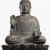 Buddha Sculpture In Golden Brown Colour - rear_view