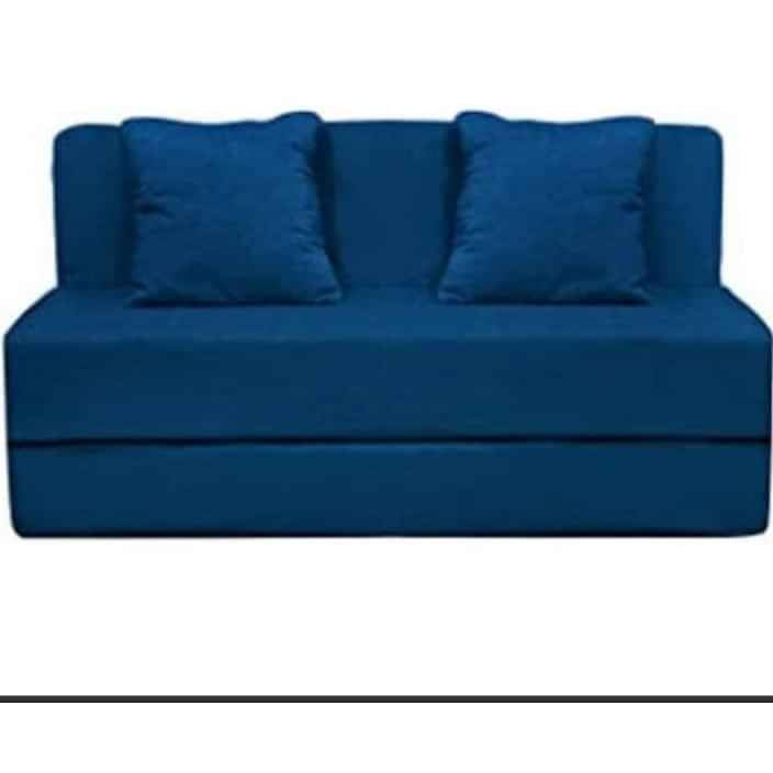 Athens Navy Blue Sofa Cum Bed - photo