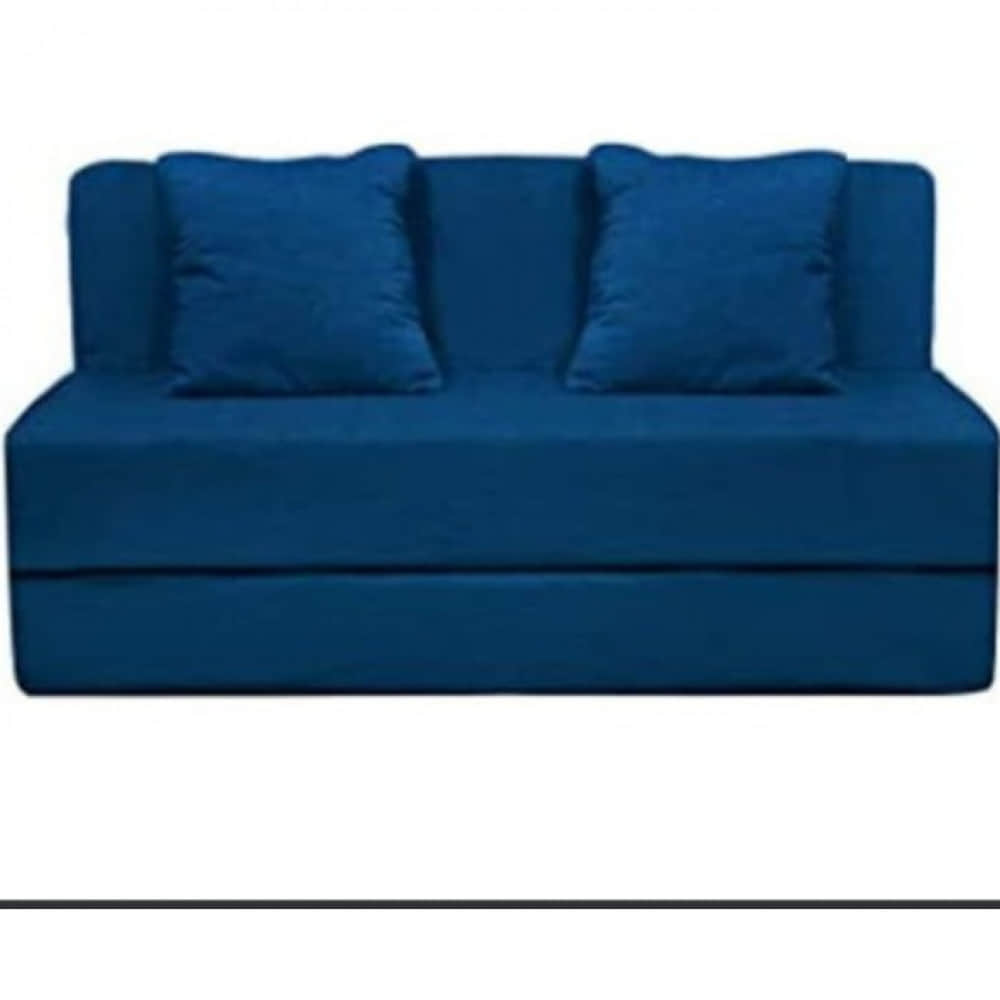 Athens Navy Blue Sofa Cum Bed - photo