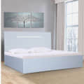 King Size Wooden Bed - left_view