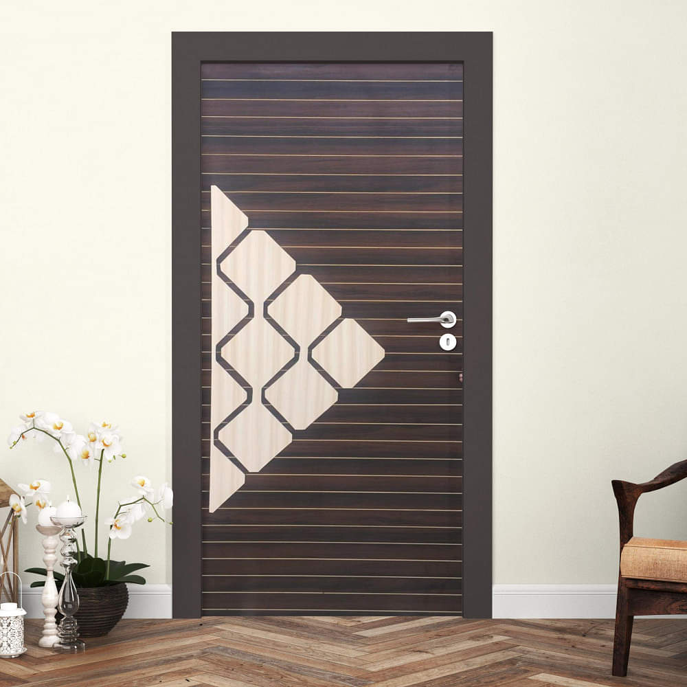 Designer Mica Walnut Brown Door - photo
