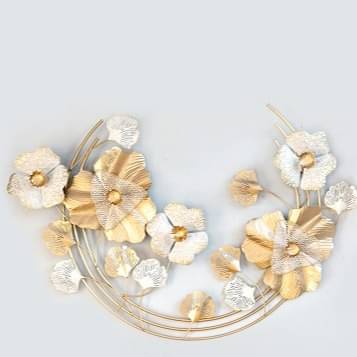 Gold Flower Wall Art Decorative