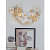 Gold Flower Wall Art Decorative - rear_view