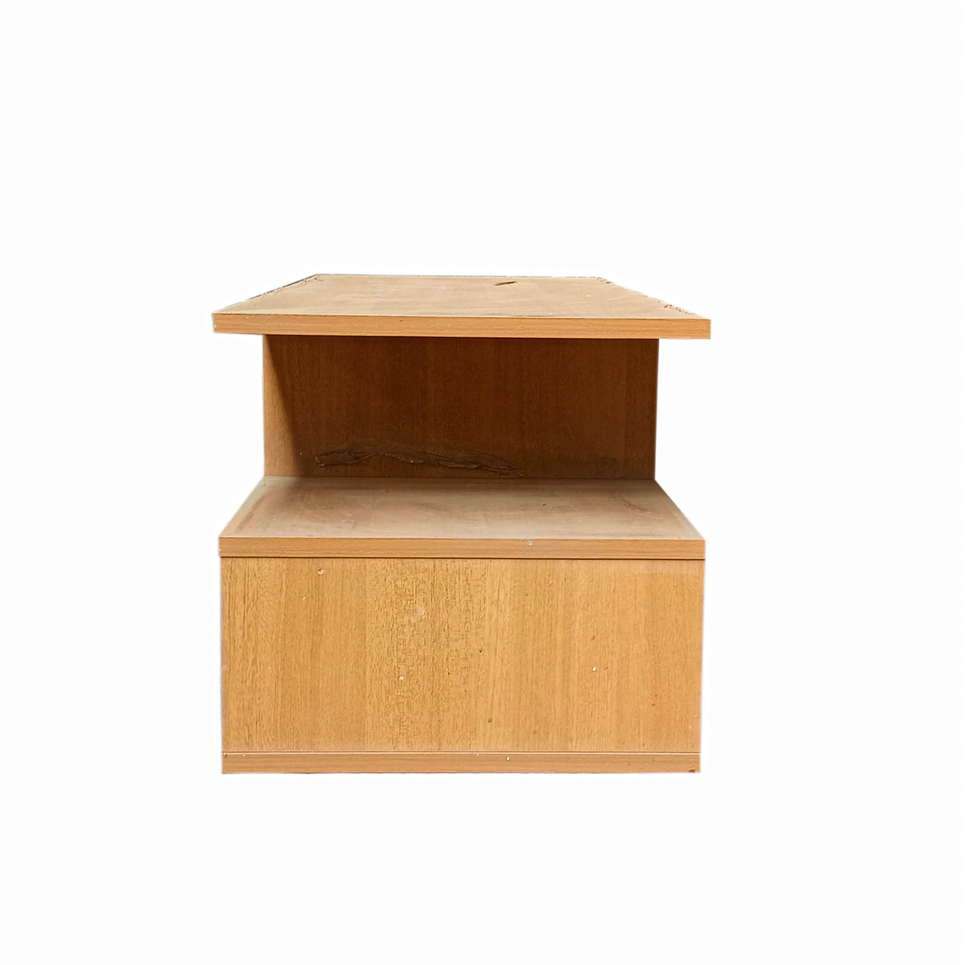Bergen Open Wooden Shoe Rack - rear_view
