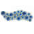 Wrought Iron Blue Lagoon Sculpture Wall Decorative - front_view