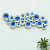 Wrought Iron Blue Lagoon Sculpture Wall Decorative - rear_view
