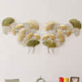 Multicolored Wrought Luv Ginko Left & Right Metal Wall Art - rear_view