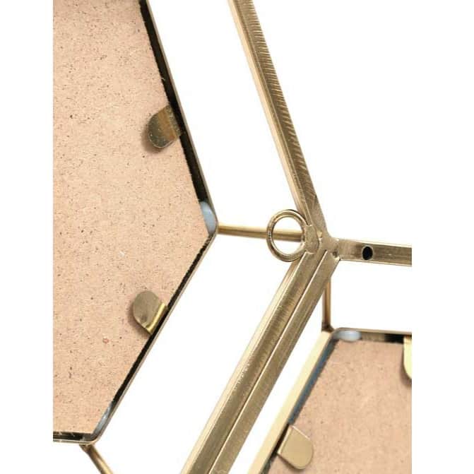 Gold Malini Decorative Metal Wall Art - rear_view
