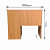 Engineered Wood Study Table - rear_view