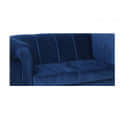 Hugo Two Seater Velvet Sofa In Blue - top_view