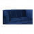 Hugo Two Seater Velvet Sofa In Blue - top_view