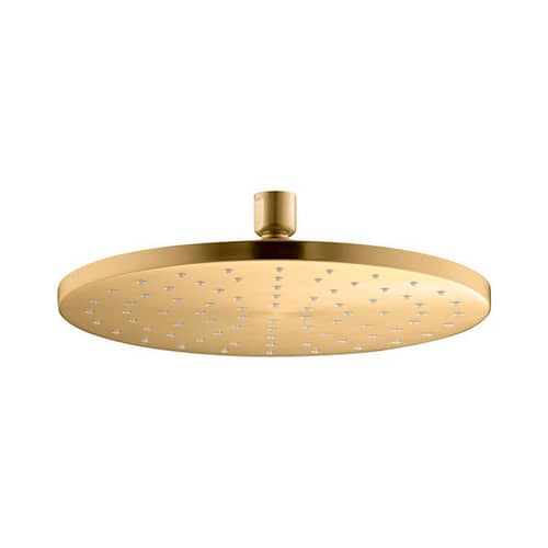 Showerhead, Vibrant Brushed Modern Brass