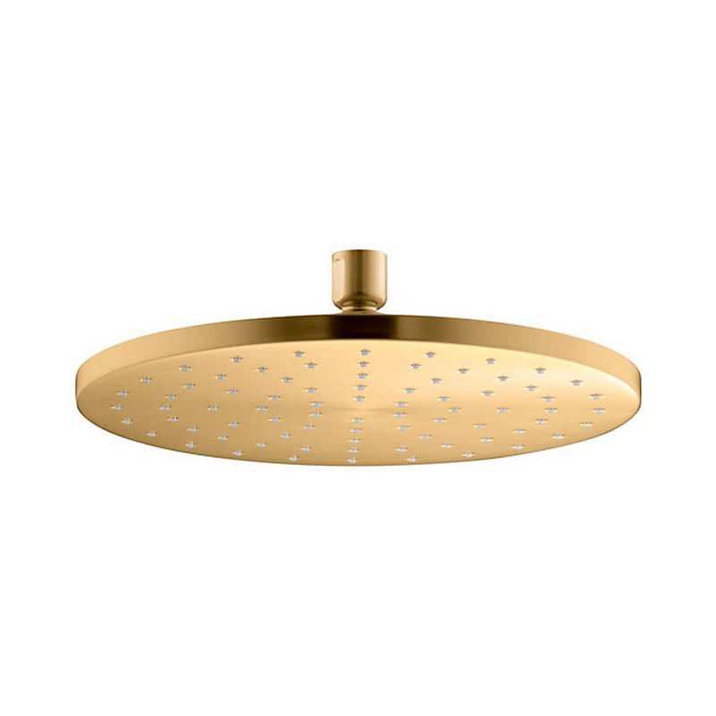 Showerhead, Vibrant Brushed Modern Brass