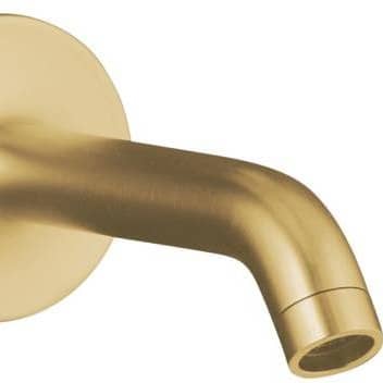 Showerhead, Vibrant Brushed Modern Brass