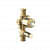 Showerhead, Vibrant Brushed Modern Brass - rear_view