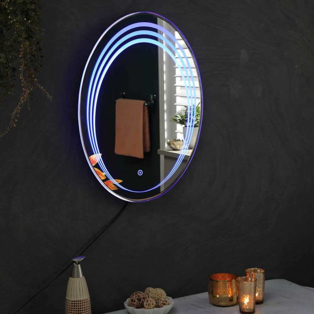 Oval LED  Wall Mirror - photo