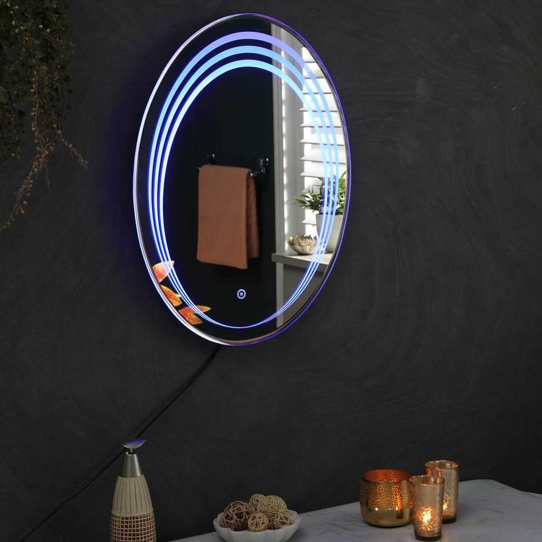 Oval LED  Wall Mirror - front_view