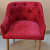 Luxury Chair in Red Color - top_view