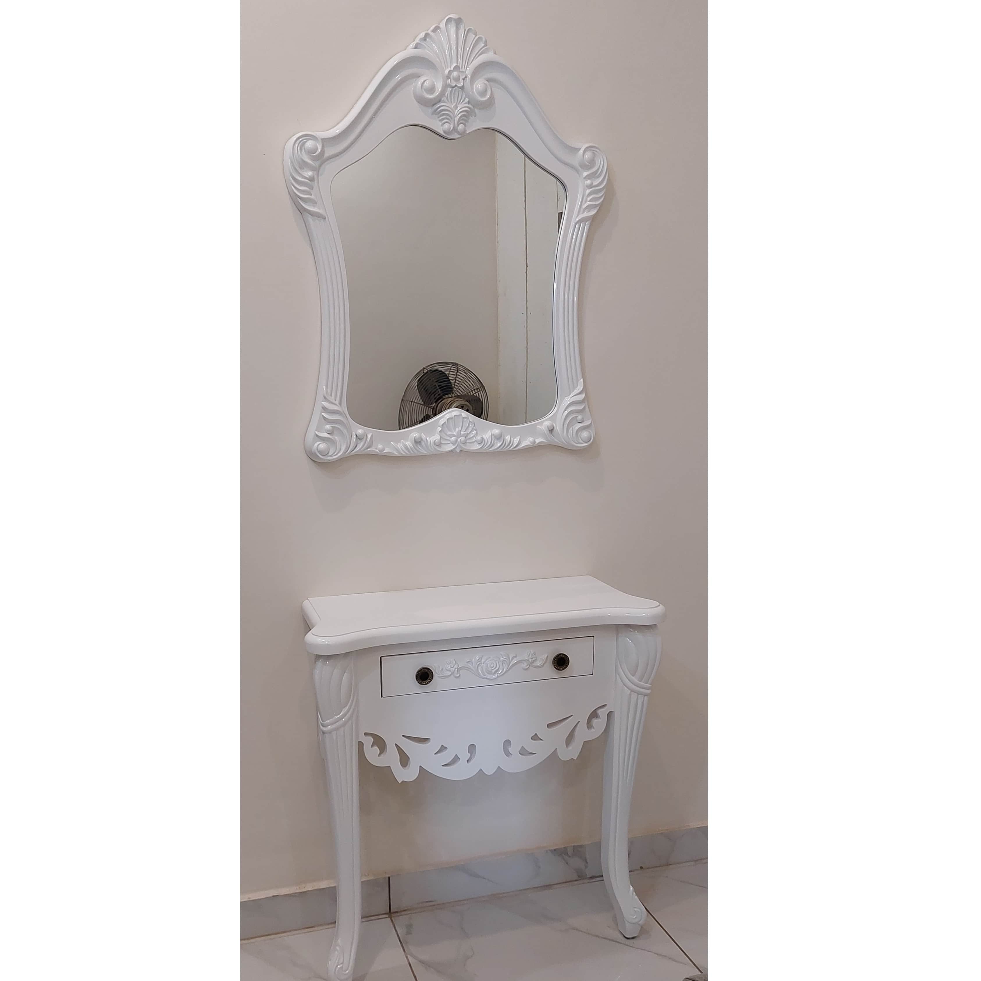 Dressing Console with Mirror - front_view