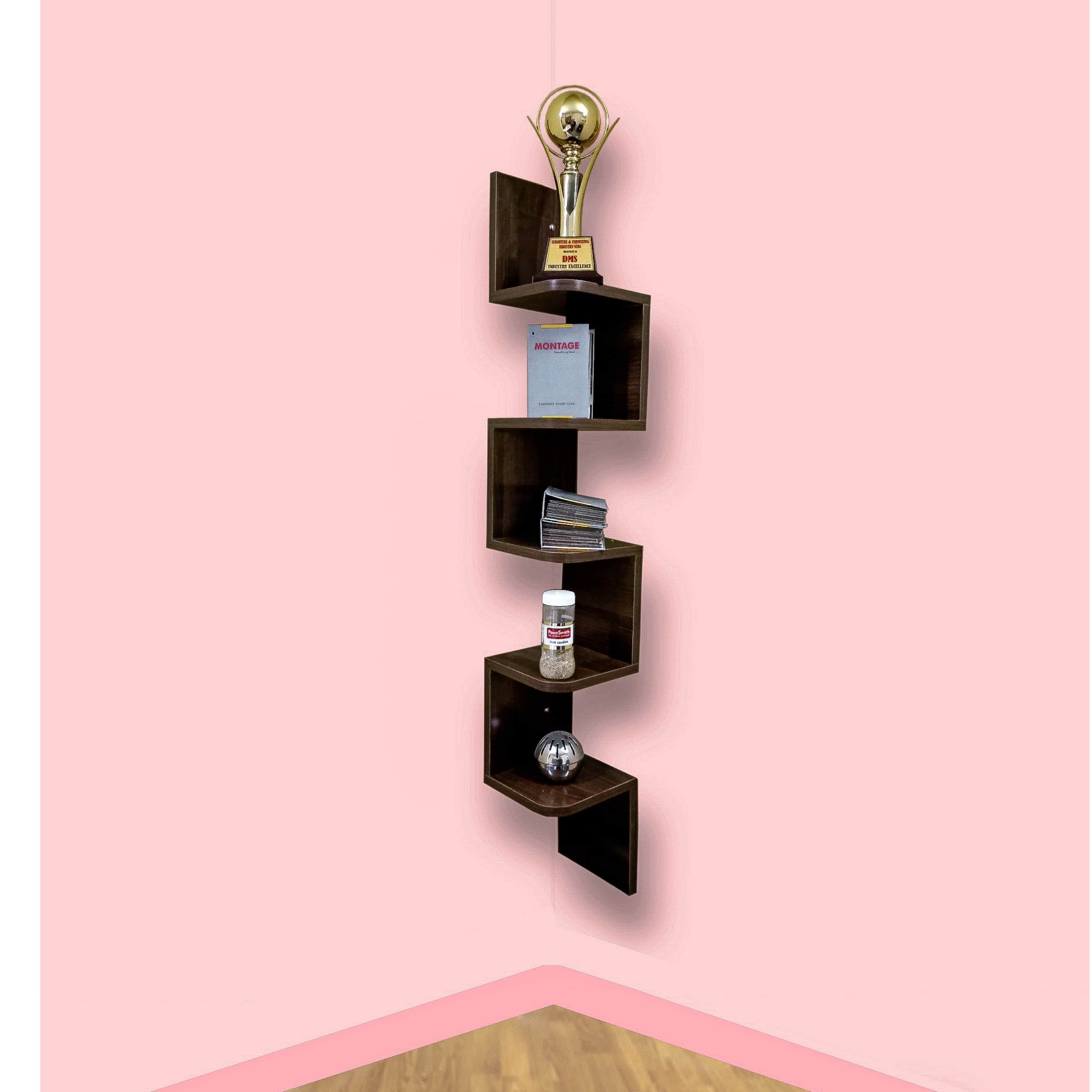 Pre-Assembled wall shelf - left_view