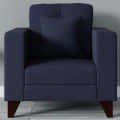 Hugo One Seater Sofa In Navy Blue - photo