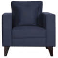 Hugo One Seater Sofa In Navy Blue - front_view