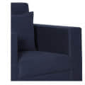 Hugo One Seater Sofa In Navy Blue - top_view