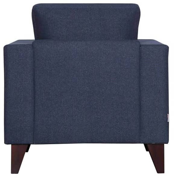 Hugo One Seater Sofa In Navy Blue
