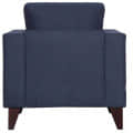 Hugo One Seater Sofa In Navy Blue - rear_view