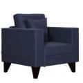 Hugo One Seater Sofa In Navy Blue - left_view