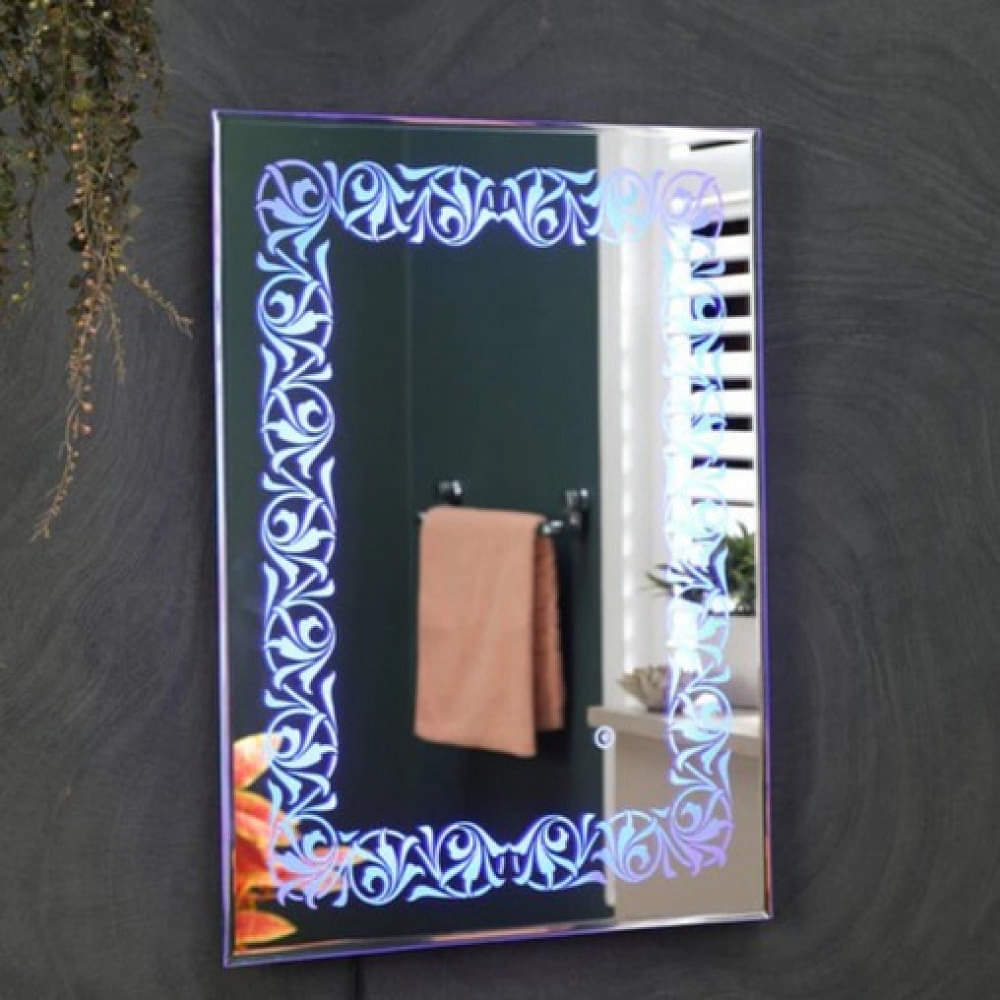 Flower Led Wall Mirror - photo