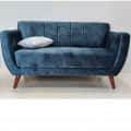 Dave 3 Seater Sofa in Blue Colour - rear_view