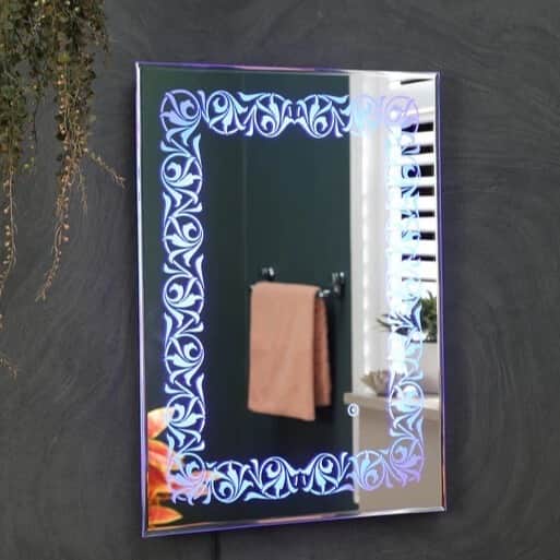 Flower Led Wall Mirror - rear_view
