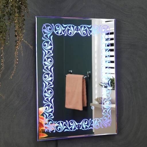 Flower Led Wall Mirror