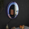 Oval LED  Wall Mirror - top_view