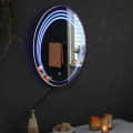 Oval LED  Wall Mirror - rear_view