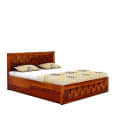 Osaka Solid Wood King Size Bed - top_view