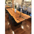 Wooden Dining table - top_view