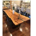 Wooden Dining table - left_view