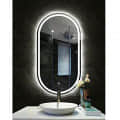 Glass Led Wall Mount Mirror - top_view