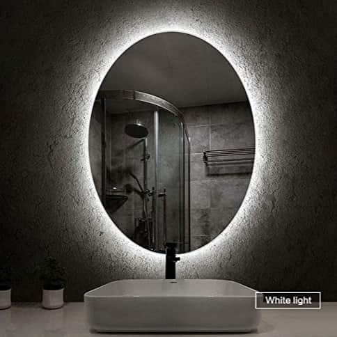 Bathroom Makeup Led Mirror 18X36 - front_view