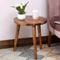 Irving Solid Wood End Table In Natural Finish - photo