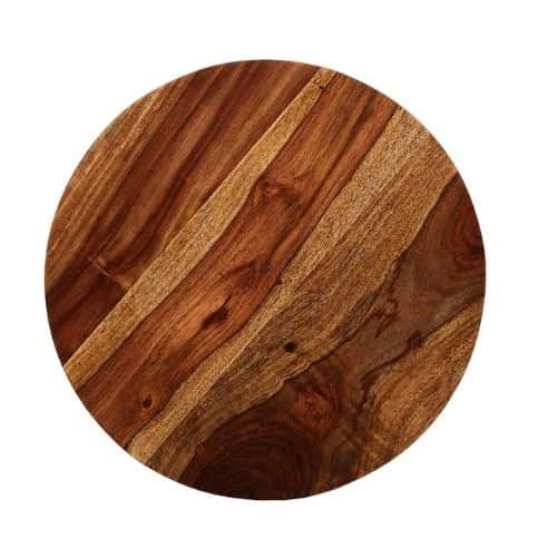 Irving Solid Wood End Table In Natural Finish - top_view