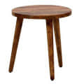 Irving Solid Wood End Table In Natural Finish - left_view