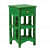 Amory Table In Rustic Green Finish - rear_view