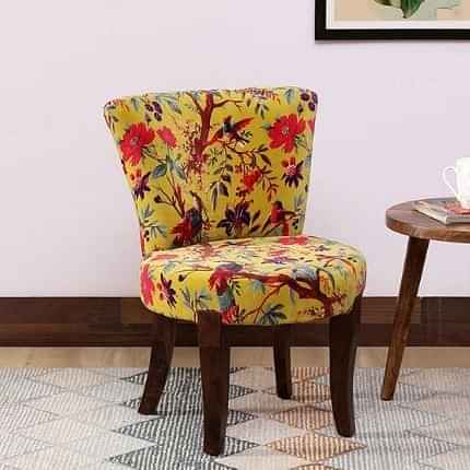 Emiko Solid Wood Slipper Chair In Multicolour - photo