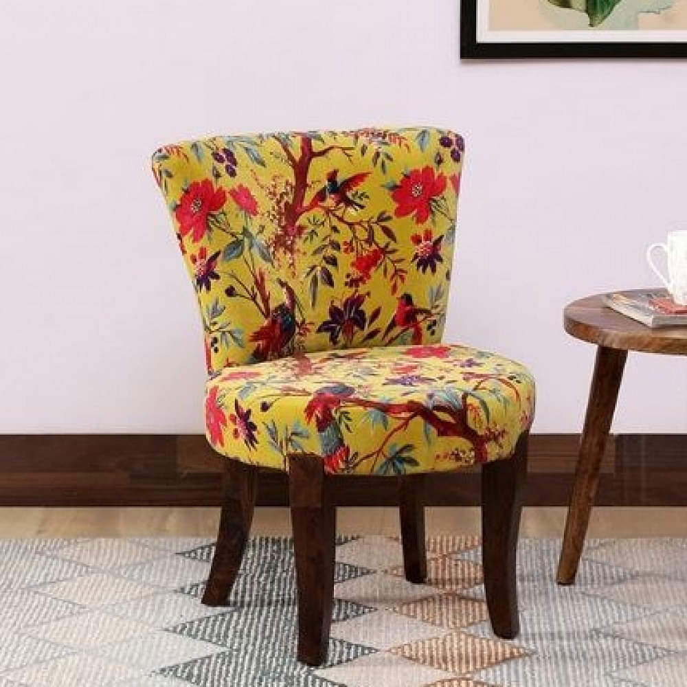 Emiko Solid Wood Slipper Chair In Multicolour - photo