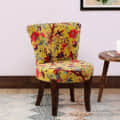 Emiko Solid Wood Slipper Chair In Multicolour - photo
