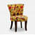 Emiko Solid Wood Slipper Chair In Multicolour - rear_view